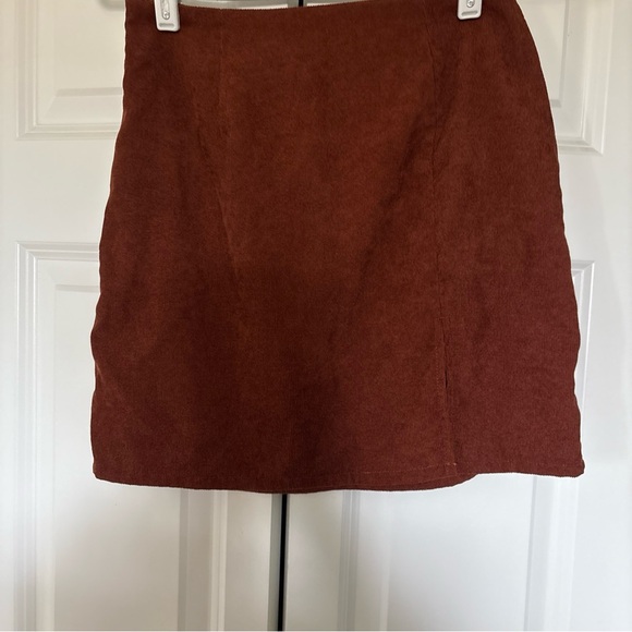 SHEIN Rust Mini Skirt - Picture 1 of 5